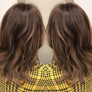 セミロング カラー ✨縮毛矯正/髪質改善 錦糸町/松坂拓馬のヘアスタイル