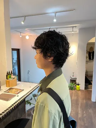 ショート パーマ メンズ 高橋 愛美のヘアスタイル