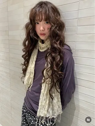 ロング カラー リタッチ/トリートメ ント/表参道/りりのヘアスタイル