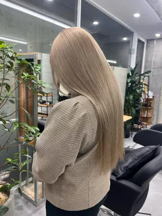 ロング azusa/心斎橋/ ハイトーンカラーのヘアスタイル