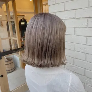 ミディアム カラー 韓国|ミルクティ momoeのヘアスタイル