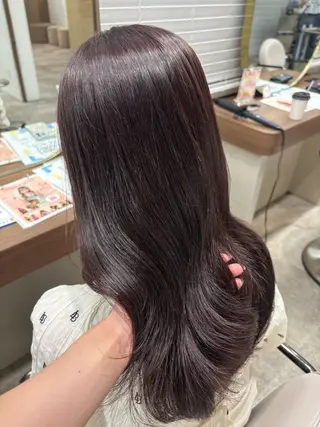セミロング カラー 藤野 結衣のヘアスタイル