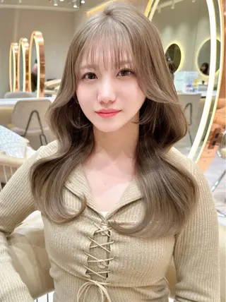 セミロング カラー 縮毛矯正✨🫧 レイヤー川村利幸のヘアスタイル