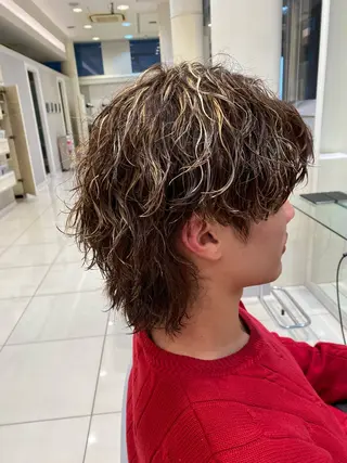 ショート カラー パーマ メンズ メンズ特化型美容師 栗山勇人のヘアスタイル