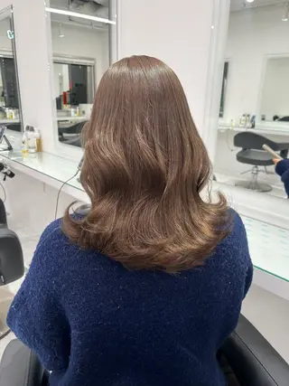 セミロング カラー パーマ ヘアアレンジ メンズ ♡ 𝐑𝐈𝐎♡のヘアスタイル