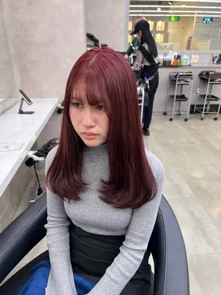ロング カラー 💖札幌カラー 指名No.1💖玲奈のヘアスタイル