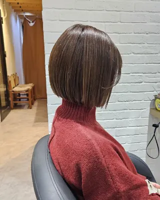 ショート Ayu🐾縮毛矯正/ ブリーチ無しカラーのヘアスタイル