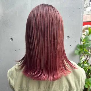 ミディアム カラー 💜にしむら みく💜のヘアスタイル