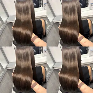ロング カラー 艶髪×透明感カラー ののかのヘアスタイル