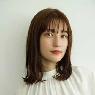 ミディアム フルヤ ユウキのヘアスタイル