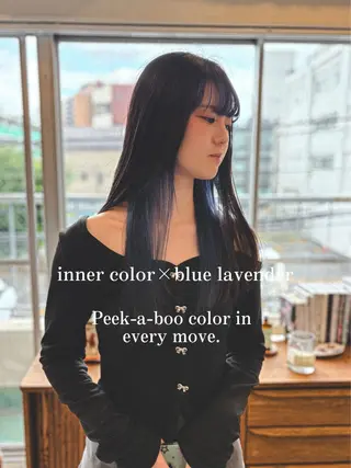 ロング カラー 中目黒ブリーチカラー ボブ橋本青輝のヘアスタイル