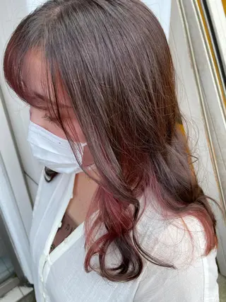 セミロング カラー ☪︎⋆ hair & eye yuka˚✩のマツエク・マツパデザイン