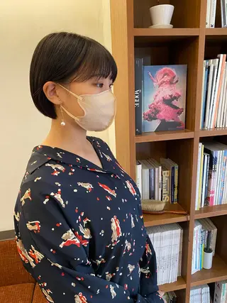 ショート カラー パーマ Paddle所属・似合わせレイヤー/ ニュアンスパーマ高倉のヘアスタイル