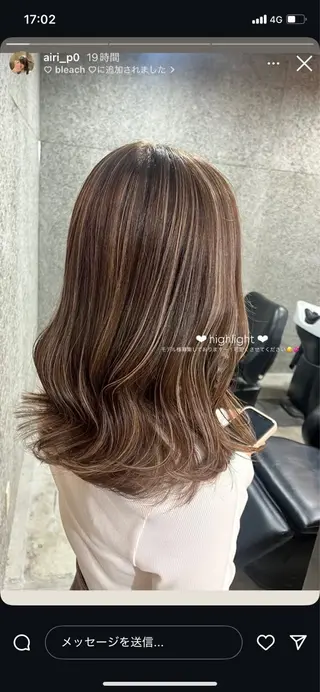 ミディアム カラー 🫟Blanco🫟 Color&Careのヘアスタイル