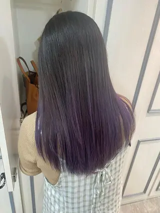 ロング カラー 🤍韓国風ヘア 柴田真帆🤍のヘアスタイル