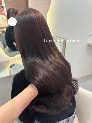 ロング カラー Rio🎀ブリーチ なし透明感♡顔周り♡のヘアスタイル