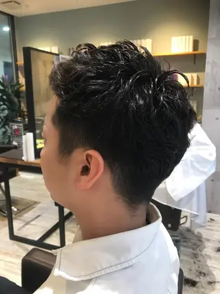 ショート カラー パーマ ヘアアレンジ メンズ キッズ ネイル マツエク・マツパ EnBlesS西宮 マンツーマン神道有基のヘアスタイル