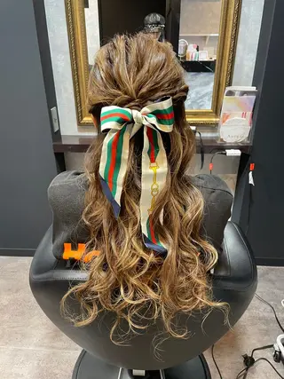 ロング ヘアアレンジ  ︎︎ 寧音のヘアスタイル