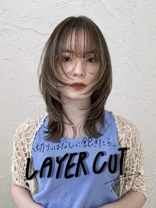 カラー ハイトーン/デザイン 🥣KYOKAのヘアスタイル