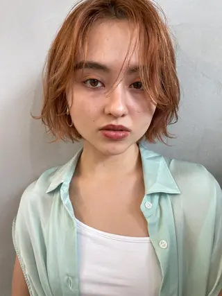 ショート カラー パーマ ヘアアレンジ "オトナ髪”/ LAKA TOCCAのヘアスタイル