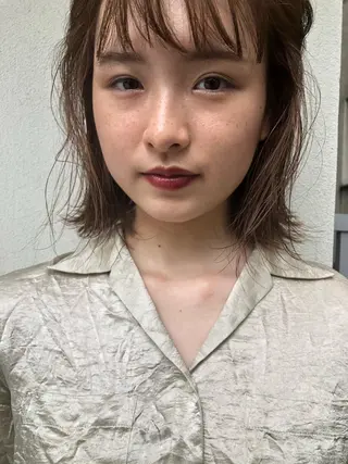 ミディアム カラー パーマ “ミニモ最高評価獲得 “代表"Kohei"のヘアスタイル