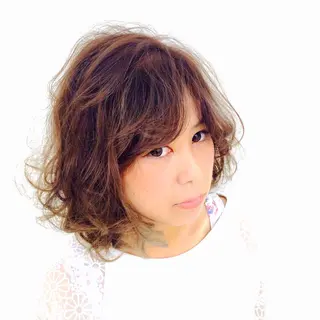 カラー パーマ 小島 脩のヘアスタイル