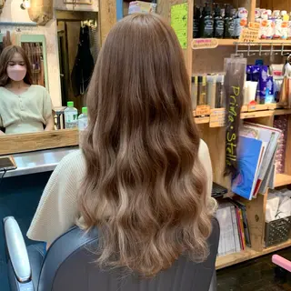 ロング ❤️‍🔥シールエク ＋カラー京❤️‍🔥のヘアスタイル