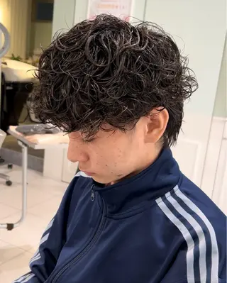 ミディアム パーマ メンズ メンズ特化❤️‍🔥 パーマ職人江口佳乃のヘアスタイル