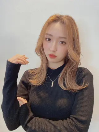 ロング 岐阜1番韓国ヘア/ 星羅/23°のヘアスタイル