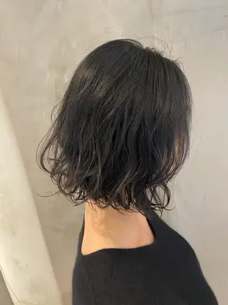 ショート カラー パーマ ヘアアレンジ 顔周りカット・相談 レイヤーも◎しずくのヘアスタイル
