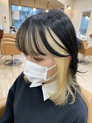 カラー SALOWIN栄 高須大貴のヘアスタイル