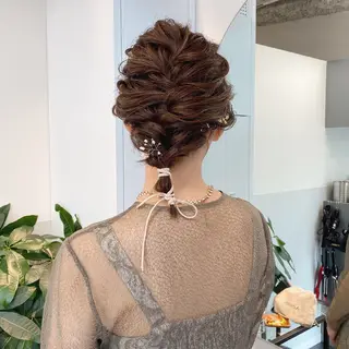 ミディアム カラー ヘアアレンジ ブリーチなしカラー/ 髪質改善/寺門束のヘアスタイル