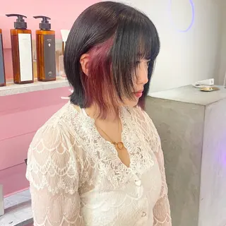 ショート カラー 🎀ミルクティー/暖 色×レイヤー/マリアのヘアスタイル