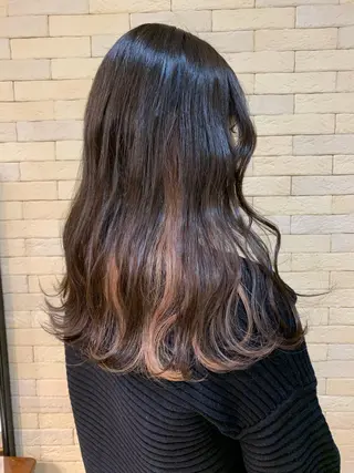 ロング カラー 艶髪レイヤー上田 紗也🇰🇷💗のヘアスタイル