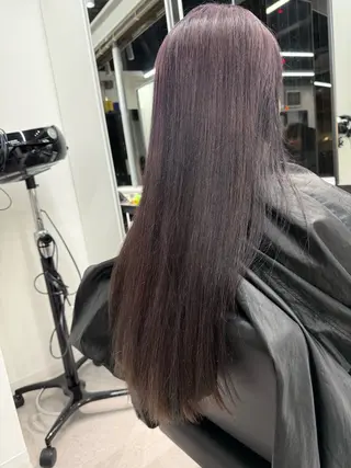 ロング カラー SOZO Hair Make GINZA所属・👑艶髪/ブリーチ/ 縮毛矯正/パーマ👑のヘアスタイル