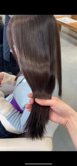 ロング カラー クニモトハルナ ボブ/柔らかカラーのヘアスタイル