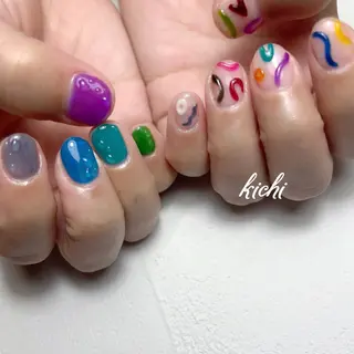 ネイル kichi･: *のネイルデザイン