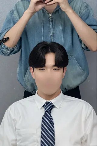 パーマ メンズ 梅田/パーマ/ 韓国メンズヘア/ハタのヘアスタイル