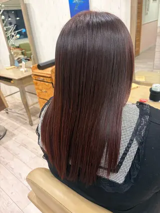 ロング カラー あだち まおのヘアスタイル