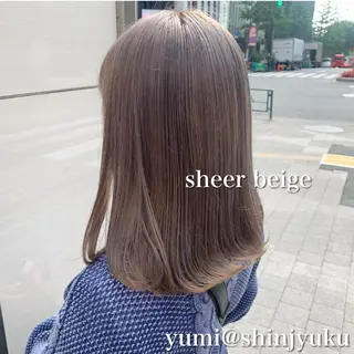 セミロング カラー パーマ ヘアアレンジ メンズ キッズ ネイル マツエク・マツパ 新宿駅近♡友達とOK 🦋W -ワット -のヘアスタイル
