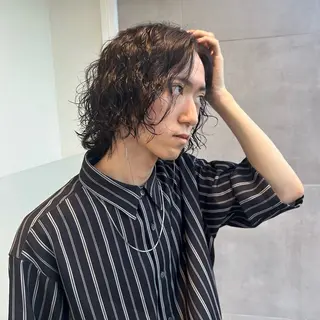 メンズ 韓国メンズ特化 パーマSatskiのヘアスタイル