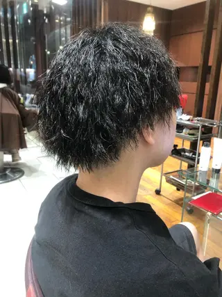 ミディアム メンズ 田邉 知樹のヘアスタイル