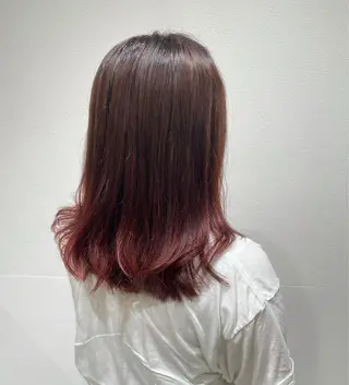セミロング カラー ミディアム/ボブ 六本木/佐藤ゆり🎀のヘアスタイル