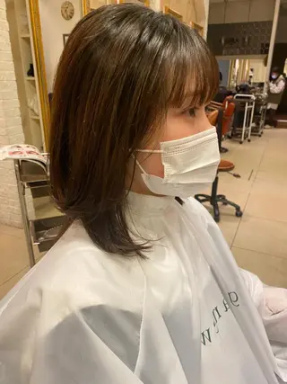 ミディアム sakamoto sayaのヘアスタイル