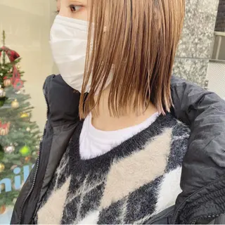 ミディアム カラー マンツーマン半個室 tamuraのヘアスタイル