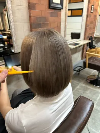 ミディアム ボブ/レイヤーボブ/ 竹原湧太【LUAU】のヘアスタイル