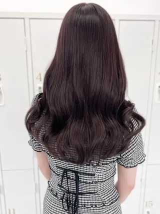 セミロング カラー 盛れる顔周り🤍渋谷 Risa🎀のヘアスタイル