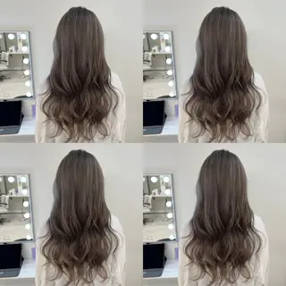 セミロング カラー ✨縮毛矯正✖︎顔周り レイヤー✨ナカムラのヘアスタイル