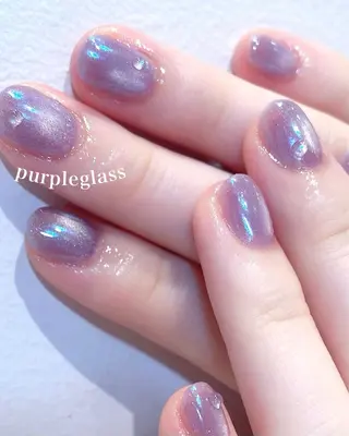 ネイル ️🫧もこ 艶感ネイル🫧のネイルデザイン