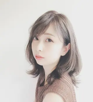 ミディアム カラー パーマ ヘアアレンジ メンズ キッズ ネイル マツエク・マツパ 【西八王子】Siq ●FM●オーナーのヘアスタイル